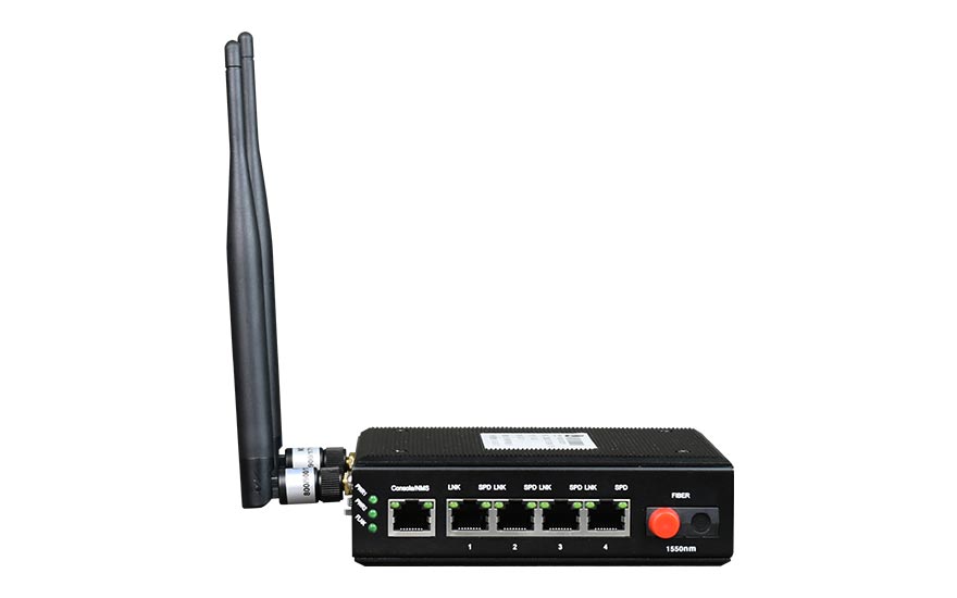 羞羞视频在线科技-光纖-wifi備份型-4百兆電口+1路百兆光口 工業軌式 羞羞视频国产精品