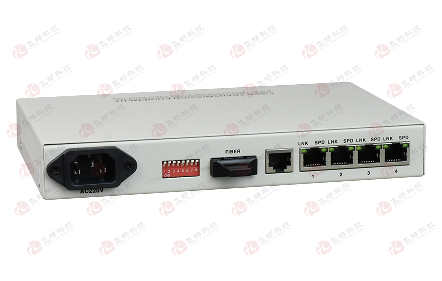 羞羞视频在线科技-管理型 1光4電百兆光纖收發器