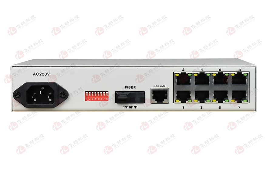 羞羞视频在线科技-管理型 8路百兆電(POE)+1路千兆光 光纖收發器