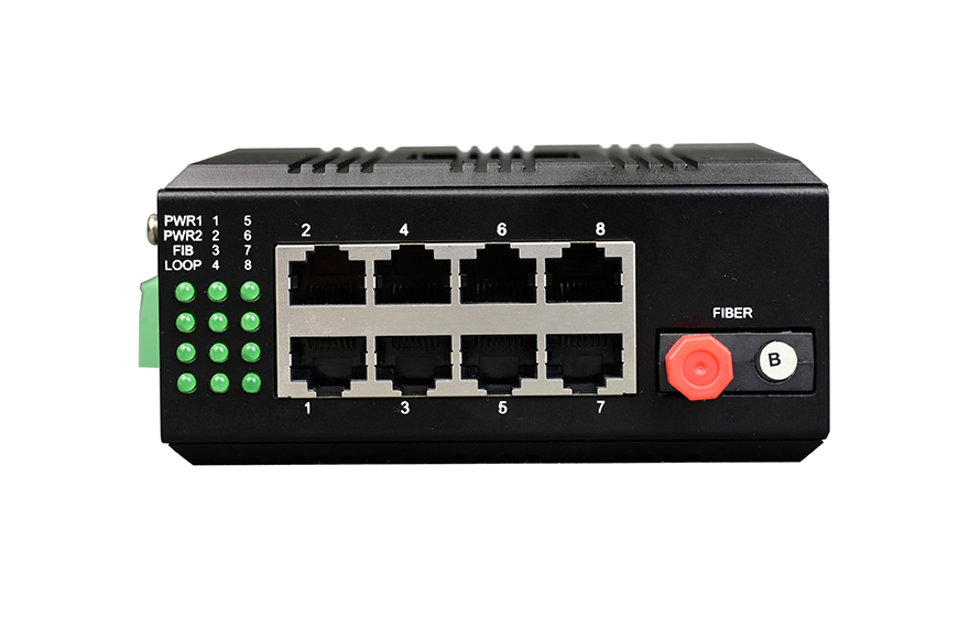 羞羞视频在线科技-mini工業軌式1路百兆光+8路百兆電光