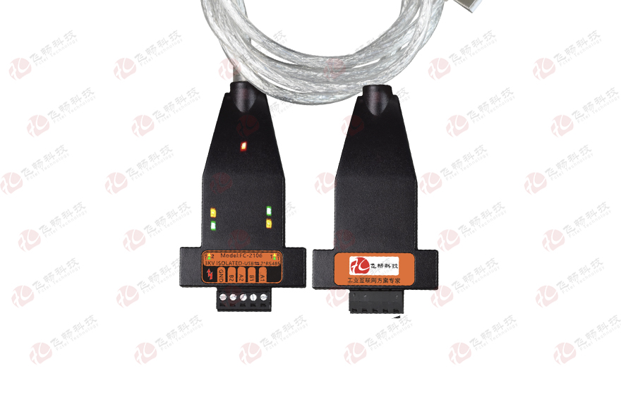 羞羞视频在线科技-工業級 3KV隔離/6KV防雷型 USB轉2路高速RS485轉換器(帶線)